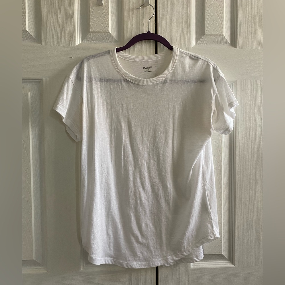 Madewell Whisper Cotton Rib-Crewneck Tee